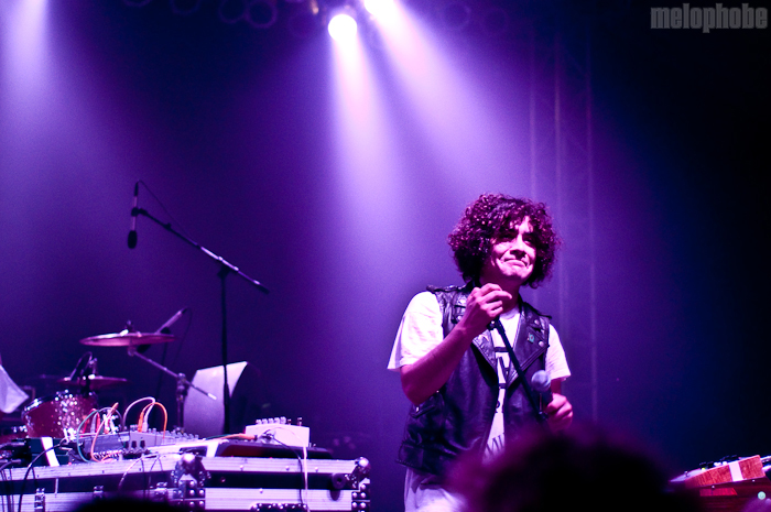 Neon Indian at That Tent, June 10, 2010. Photo by Chris Barth.