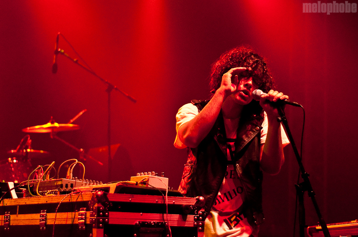 Neon Indian at That Tent, June 10, 2010. Photo by Chris Barth.