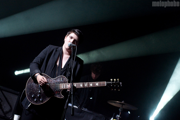 The xx at That Tent, June 10, 2010. Photo by Chris Barth.