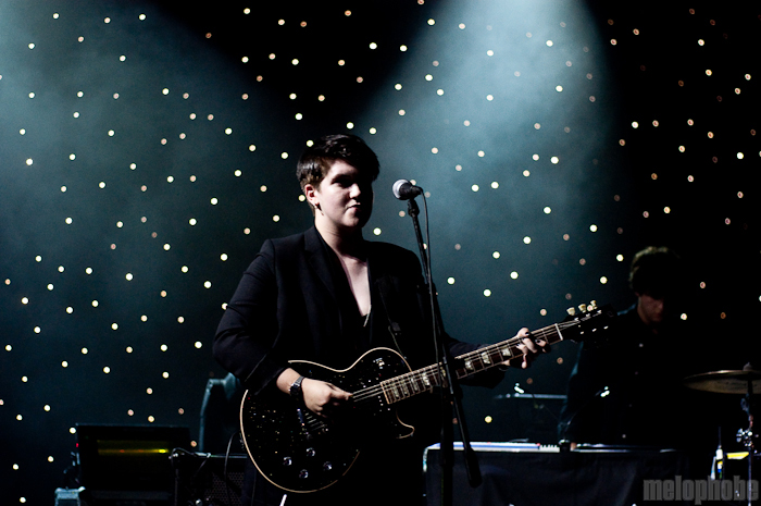 The xx at That Tent, June 10, 2010. Photo by Chris Barth.