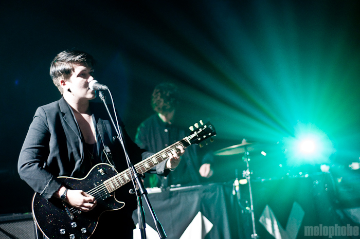 The xx at That Tent, June 10, 2010. Photo by Chris Barth.