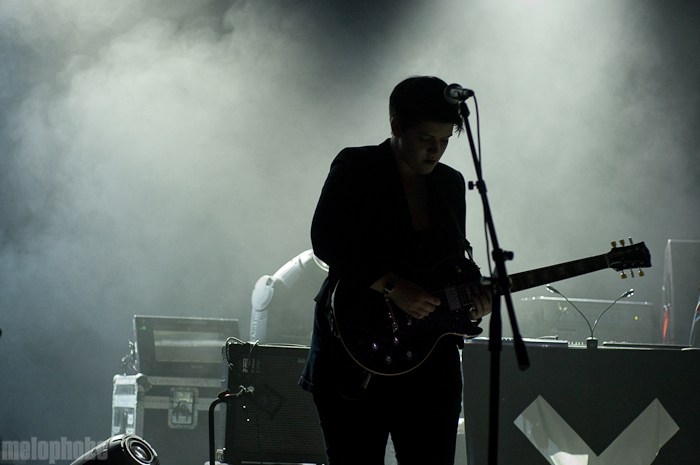 The xx at That Tent, June 10, 2010. Photo by Chris Barth.