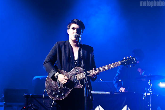 The xx at That Tent, June 10, 2010. Photo by Chris Barth.