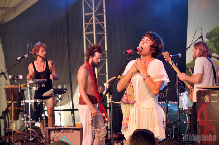 Edward Sharpe and the Magnetic Zeros at The Other Tent, June 11, 2010. Photo by Hayley Kennedy.