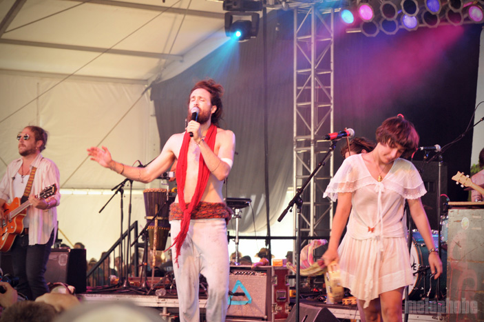 Edward Sharpe and the Magnetic Zeros at The Other Tent, June 11, 2010. Photo by Hayley Kennedy.