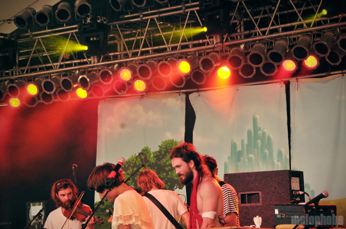 Edward Sharpe and the Magnetic Zeros at The Other Tent, June 11, 2010. Photo by Hayley Kennedy.