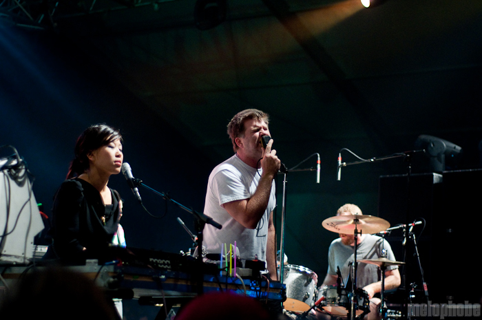 LCD Soundsystem at This Tent, June 11, 2010. Photo by Chris Barth.