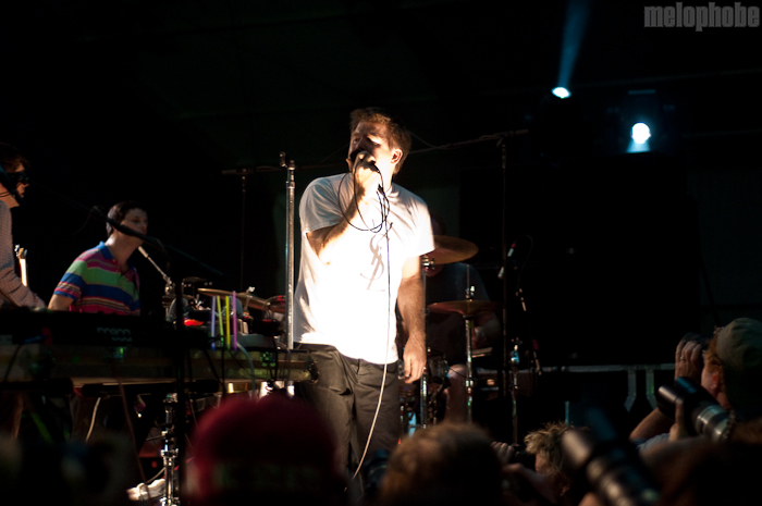 LCD Soundsystem at This Tent, June 11, 2010. Photo by Chris Barth.