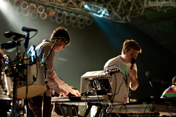 LCD Soundsystem at This Tent, June 11, 2010. Photo by Chris Barth.