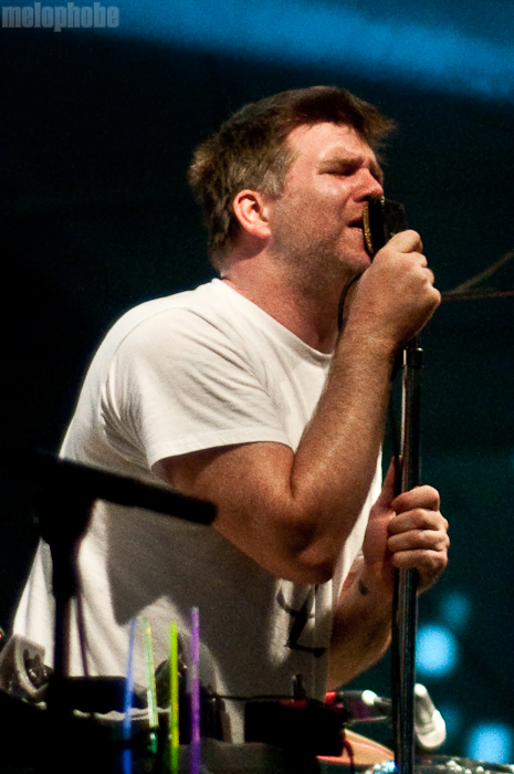 LCD Soundsystem at This Tent, June 11, 2010. Photo by Chris Barth.