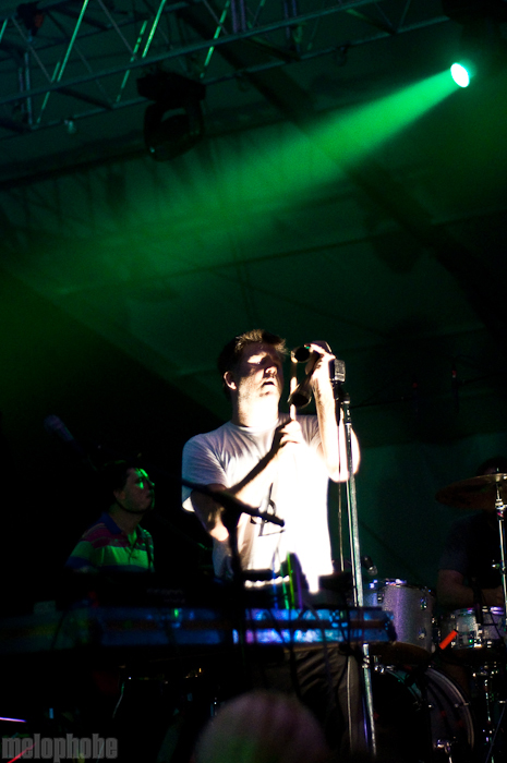 LCD Soundsystem at This Tent, June 11, 2010. Photo by Chris Barth.