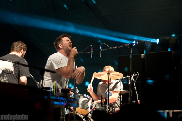LCD Soundsystem at This Tent, June 11, 2010. Photo by Chris Barth.