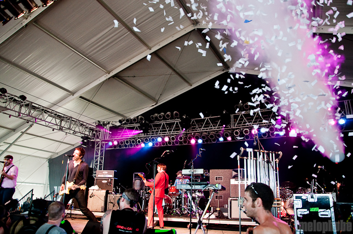 OK Go at The Other Tent, June 11, 2010. Photo by Chris Barth.