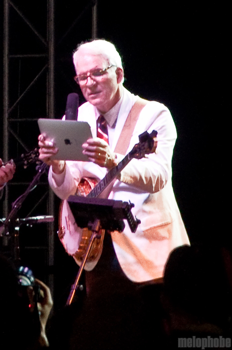 Steve Martin & The Steep Canyon Rangers at That Tent, June 11, 2010. Photo by Chris Barth.