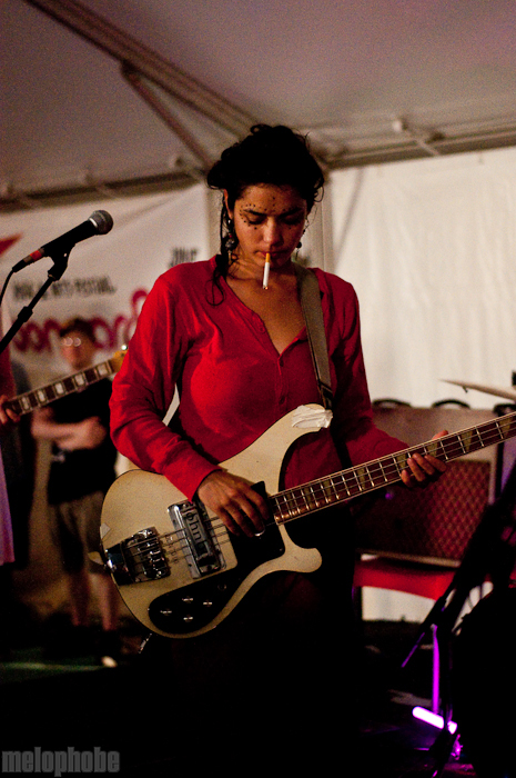 Warpaint at Troo Music Lounge, June 11, 2010. Photo by Chris Barth.