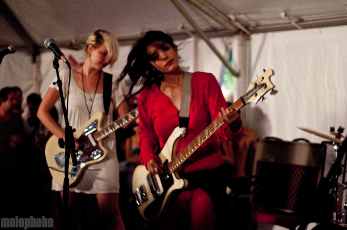 Warpaint at Troo Music Lounge, June 11, 2010. Photo by Chris Barth.
