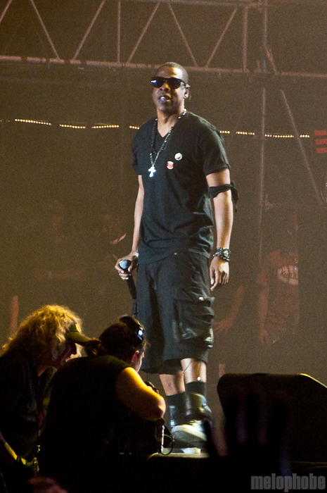 Jay-Z at What Stage, June 12, 2010. Photo by Chris Barth.