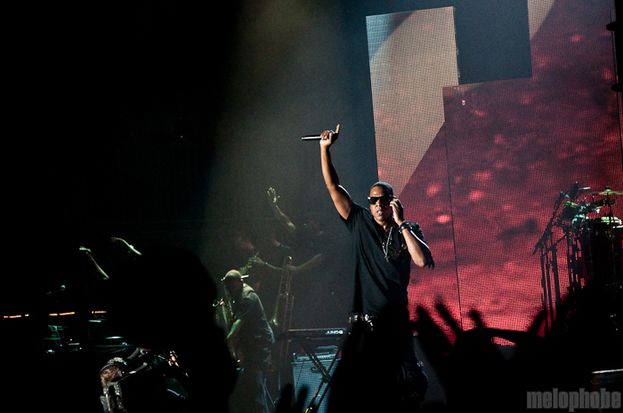 Jay-Z at What Stage, June 12, 2010. Photo by Chris Barth.