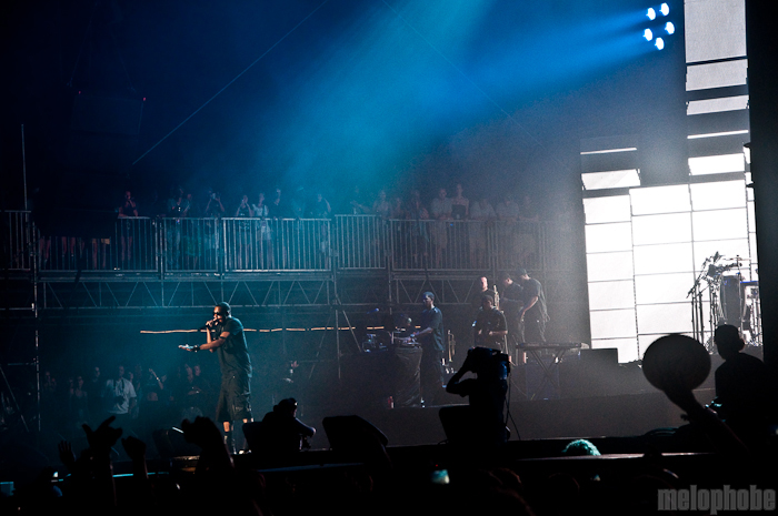 Jay-Z at What Stage, June 12, 2010. Photo by Chris Barth.
