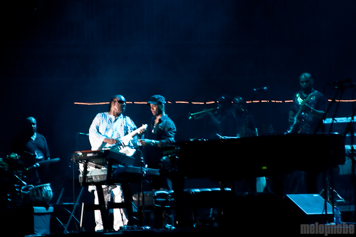 Stevie Wonder at What Stage, June 12, 2010. Photo by Chris Barth.