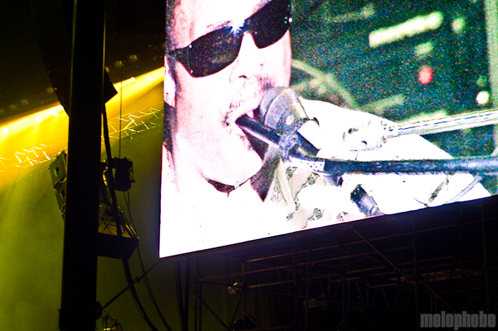 Stevie Wonder at What Stage, June 12, 2010. Photo by Chris Barth.