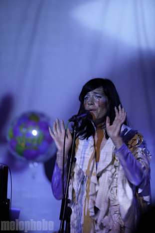 CocoRosie at Wonder Ballroom, June 26, 2010. Photo by Rodrigo Melgarejo.