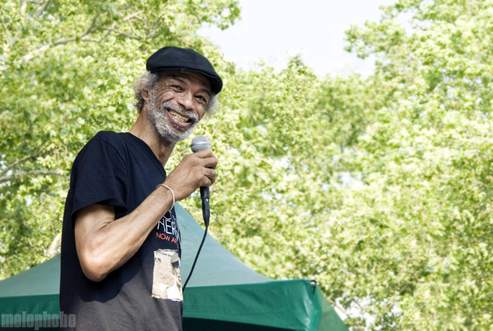 Gil Scott-Heron at Central Park SummerStage, June 27, 2010. Photo by Beth Freeman Doreian.