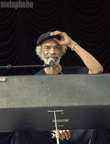 Gil Scott-Heron at Central Park SummerStage, June 27, 2010. Photo by Beth Freeman Doreian.