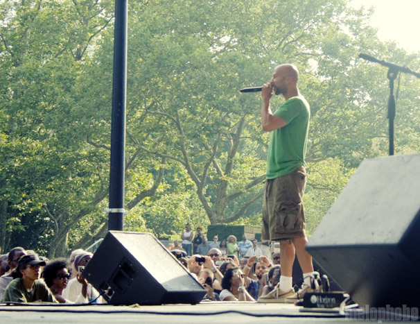 Gil Scott-Heron at Central Park SummerStage, June 27, 2010. Photo by Beth Freeman Doreian.