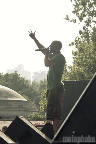 Gil Scott-Heron at Central Park SummerStage, June 27, 2010. Photo by Beth Freeman Doreian.