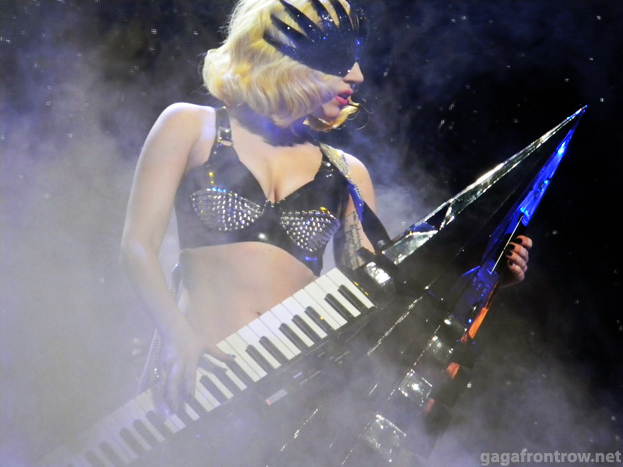 Lady Gaga at TD Garden, July 1, 2010. Photo by MD at gagafrontrow.net.