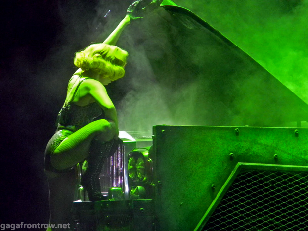 Lady Gaga at TD Garden, July 1, 2010. Photo by MD at gagafrontrow.net.