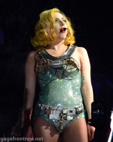 Lady Gaga at TD Garden, July 1, 2010. Photo by MD at gagafrontrow.net.