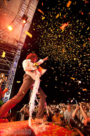 The Flaming Lips, July 2, 2010. Photo by Michael Spencer.