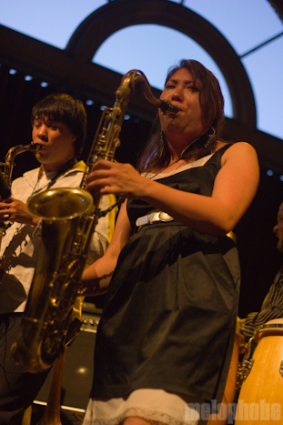 Philly's Phunkestra Soul Orchestra at Crystal Ballroom, July 7, 2010. Photo by Troy Dunham.