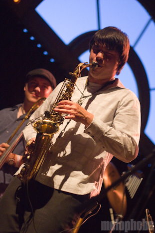 Philly's Phunkestra Soul Orchestra at Crystal Ballroom, July 7, 2010. Photo by Troy Dunham.