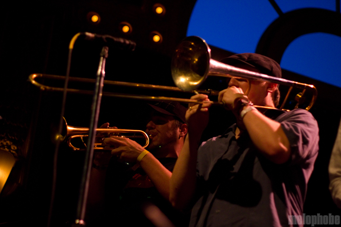 Philly's Phunkestra Soul Orchestra at Crystal Ballroom, July 7, 2010. Photo by Troy Dunham.