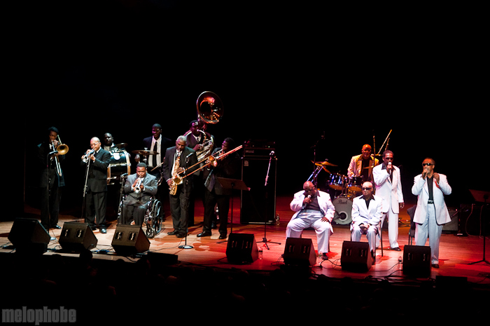 The Blind Boys of Alabama at Lincoln Center for the Performing Arts, July 16, 2010. Photo by Chris Barth.