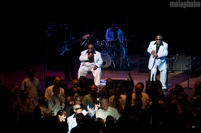 The Blind Boys of Alabama at Lincoln Center for the Performing Arts, July 16, 2010. Photo by Chris Barth.