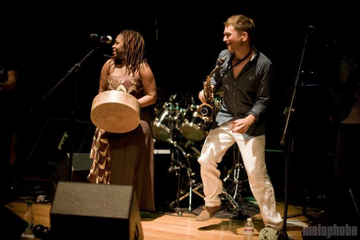 Chiwoniso at Museum of Fine Arts, July 21, 2010. Photo by Steve Benoit.