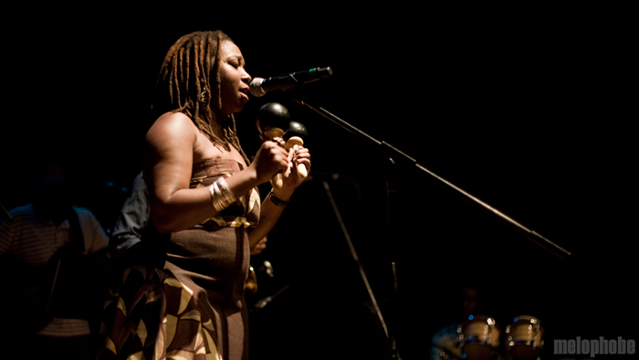 Chiwoniso at Museum of Fine Arts, July 21, 2010. Photo by Steve Benoit.