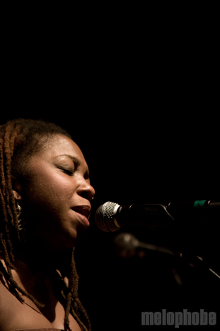 Chiwoniso at Museum of Fine Arts, July 21, 2010. Photo by Steve Benoit.
