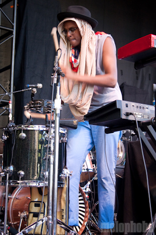 Yeasayer, July 23, 2010. Photo by Jill Rachel Evans.