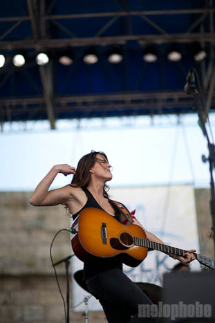 Brandi Carlile, July 31, 2010. Photo by Michael Spencer.