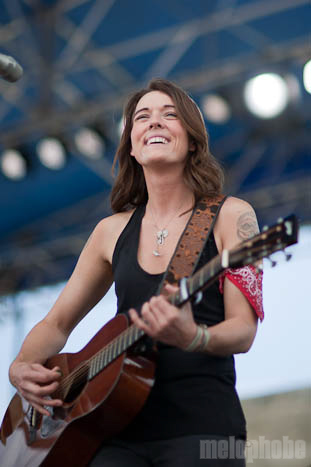 Brandi Carlile, July 31, 2010. Photo by Michael Spencer.
