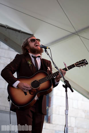 Jim James, July 31, 2010. Photo by Michael Spencer.