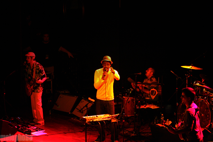 Seu Jorge and Almaz at Royale, July 31, 2010. Photo by Ian Doreian.