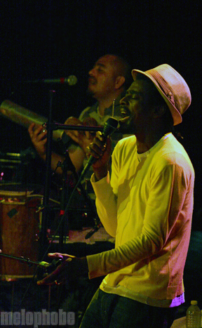 Seu Jorge and Almaz at Royale, July 31, 2010. Photo by Ian Doreian.
