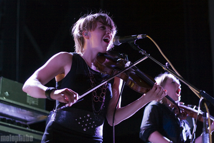 Arcade Fire at Bank of America Pavilion, August 1, 2010. Photo by Ian Doreian.