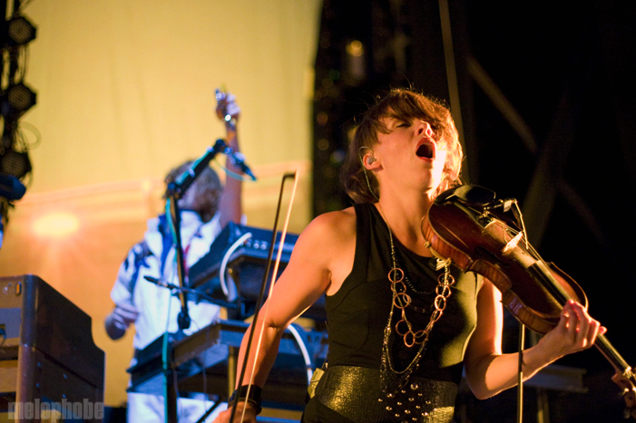 Arcade Fire at Bank of America Pavilion, August 1, 2010. Photo by Ian Doreian.
